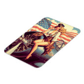  vliegtuig Pin-up Magneet (Linkerzijde)