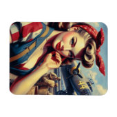  Vliegtuig Pin Up Magneet (Horizontaal)