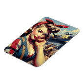  Vliegtuig Pin Up Magneet (Linkerzijde)