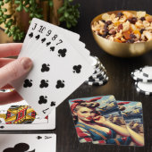 Vliegtuig Pin Up Pokerkaarten (Insitu)