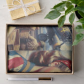 Vliegtuig Pin Up Tissuepapier (Geschenk)