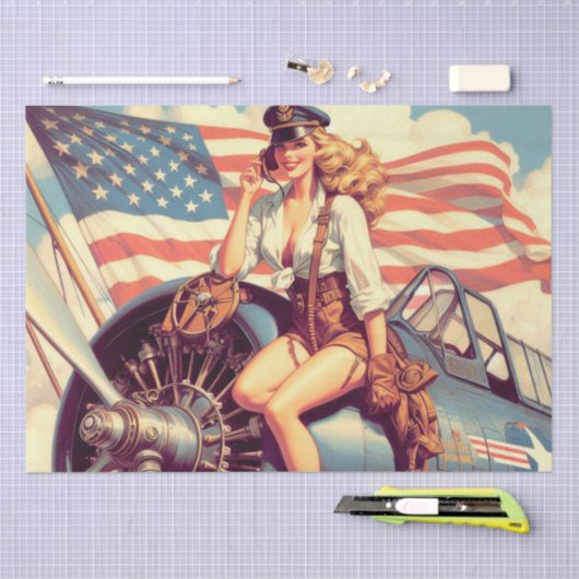 vliegtuig Pin-up Tissuepapier (Craft)