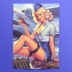 vliegtuig Pin-up Tissuepapier