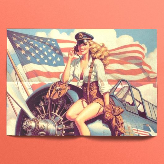  vliegtuig Pin-up Tissuepapier