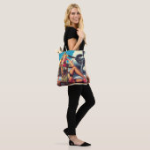  vliegtuig Pin-Up Tote Bag (Op model)
