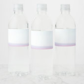 Vliegtuig Pink Pastel Sky Waterfles Etiket (Flessen)