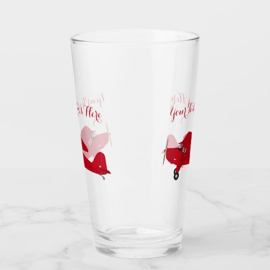  vliegtuig Pint Glass Beer Soda Tumbler (Links)