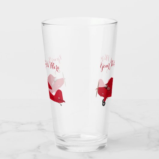  vliegtuig Pint Glass Beer Soda Tumbler (Rechts)