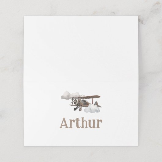 Vliegtuig Plaats kaarten Plaatskaartje (Buitenkant ongevouwen)