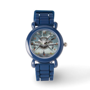 Vliegtuig polshorloge horloge