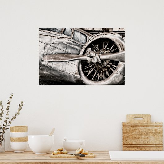  vliegtuig poster (Keuken)