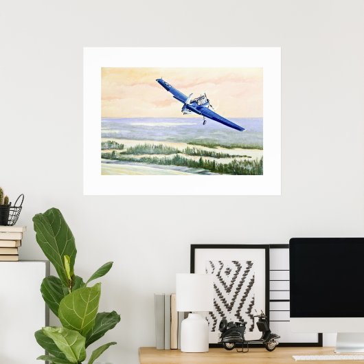 Vliegtuig Poster (Thuiskantoor)