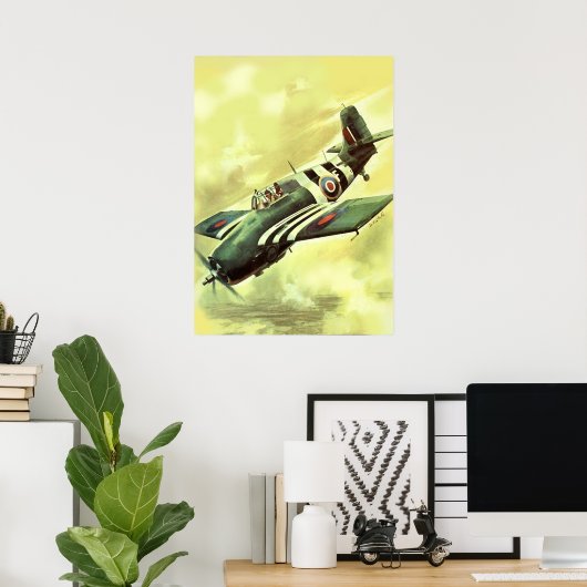  vliegtuig poster (Thuiskantoor)