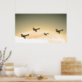  Vliegtuig Poster (Keuken)