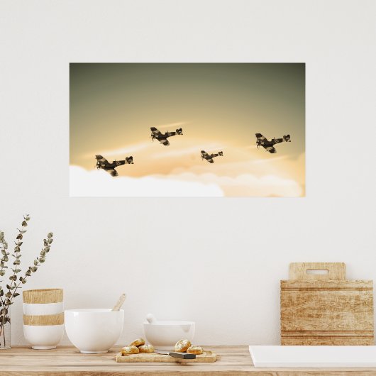 Vliegtuig Poster (Keuken)