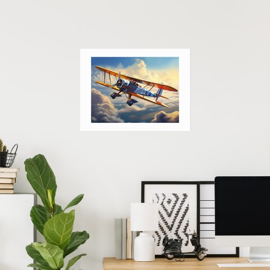  vliegtuig poster (Thuiskantoor)