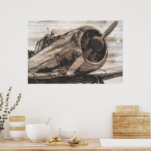  vliegtuig poster (Keuken)