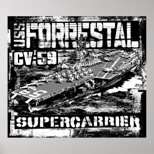Vliegtuig Poster Forrestal Poster (Voorkant)