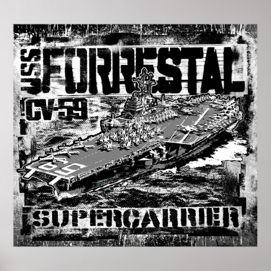 Vliegtuig Poster Forrestal Poster (Voorkant)