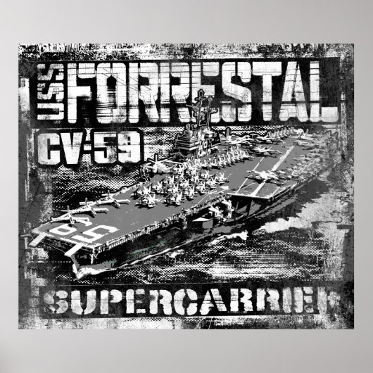 Vliegtuig Poster Forrestal Poster (Voorkant)