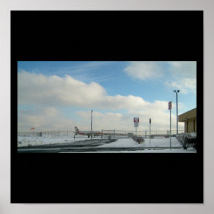 Vliegtuig/Poster luchthaven Poster