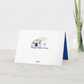 Vliegtuig prettige feestdagen (plural:) (Achterkant)