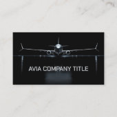 Vliegtuig Productie en Ontwerp Solid Black Visitekaartje (Voorkant)
