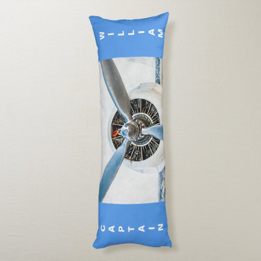 Vliegtuig propeller grappig aanpasbaar lichaamskussen (Achterkant (Verticaal))