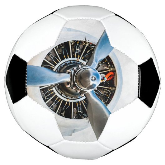Vliegtuig propeller voetbal (Gedraaid)