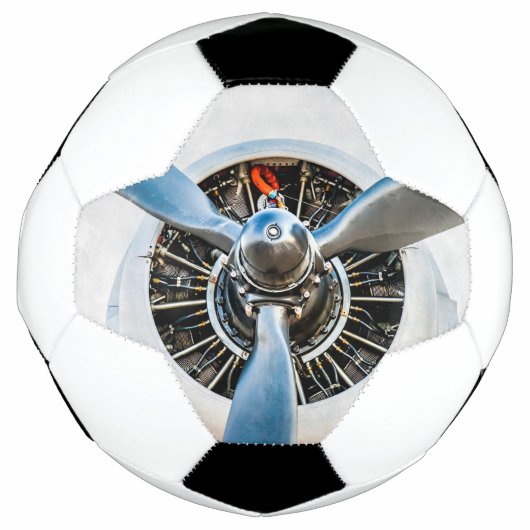Vliegtuig propeller voetbal (Voorkant)