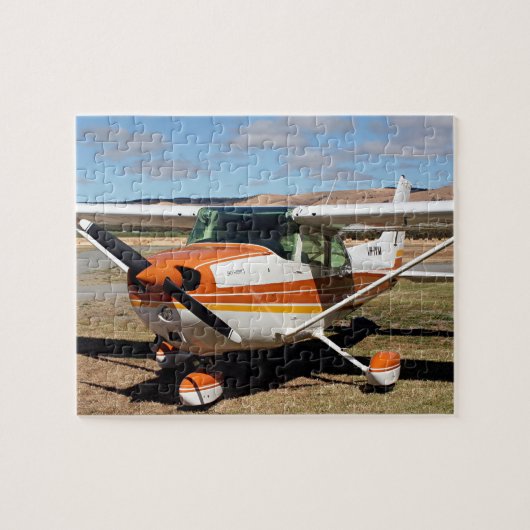 Vliegtuig: puzzel met hoge vleugels (Horizontaal)