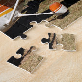 Vliegtuig: puzzel met hoge vleugels (Zijkant)