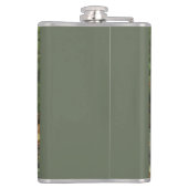 Vliegtuig -ro-Afbeelding met Funny Gezegde Heupfles (Achterkant)