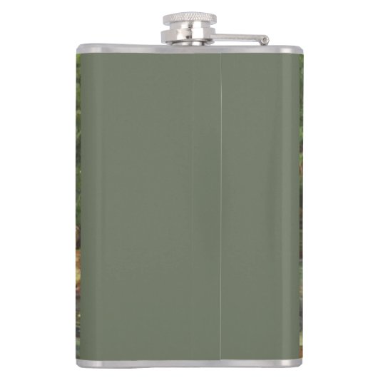 Vliegtuig -ro-Afbeelding met Funny Gezegde Heupfles (Achterkant)