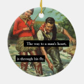 Vliegtuig -ro-Afbeelding met Funny Gezegde Keramisch Ornament (Achterkant)