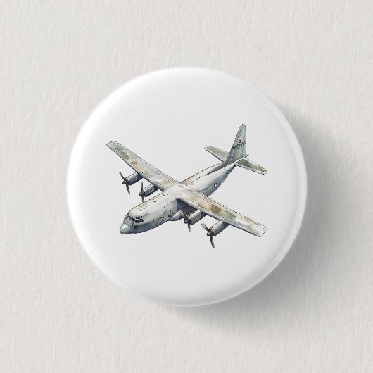 Vliegtuig Ronde Button 3,2 Cm (Voorkant)