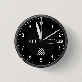Vliegtuig Ronde Button 3,2 Cm