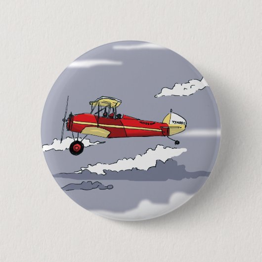 vliegtuig ronde button 5,7 cm (Voorkant)
