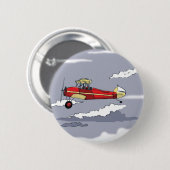 vliegtuig ronde button 5,7 cm (Voorkant /achterkant)