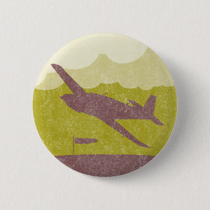 vliegtuig ronde button 5,7 cm