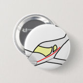 Vliegtuig Ronde Button 5,7 Cm (Voorkant /achterkant)