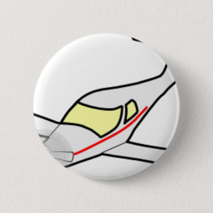 Vliegtuig Ronde Button 5,7 Cm