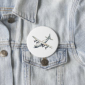 Vliegtuig Ronde Button 7,6 Cm (In situ)