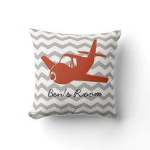 Vliegtuig rood en grijs