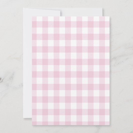  Vliegtuig Roze Meisje Baby shower Invitation Kaart (Achterkant)