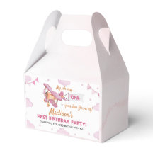 Vliegtuig Roze Meisje Verjaardagsgunst Box
