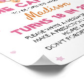 Vliegtuig Roze Verjaardag Tijd Capsule Poster (Hoek)