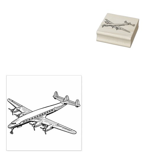  vliegtuig rubberstempel (Gestempeld)