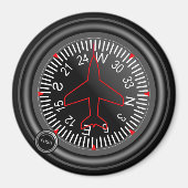 Vliegtuig Rubriekindicator Magneet (Voorkant)