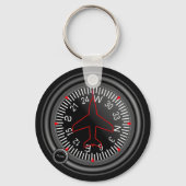 Vliegtuig Rubriekindicator Sleutelhanger (Voorkant)